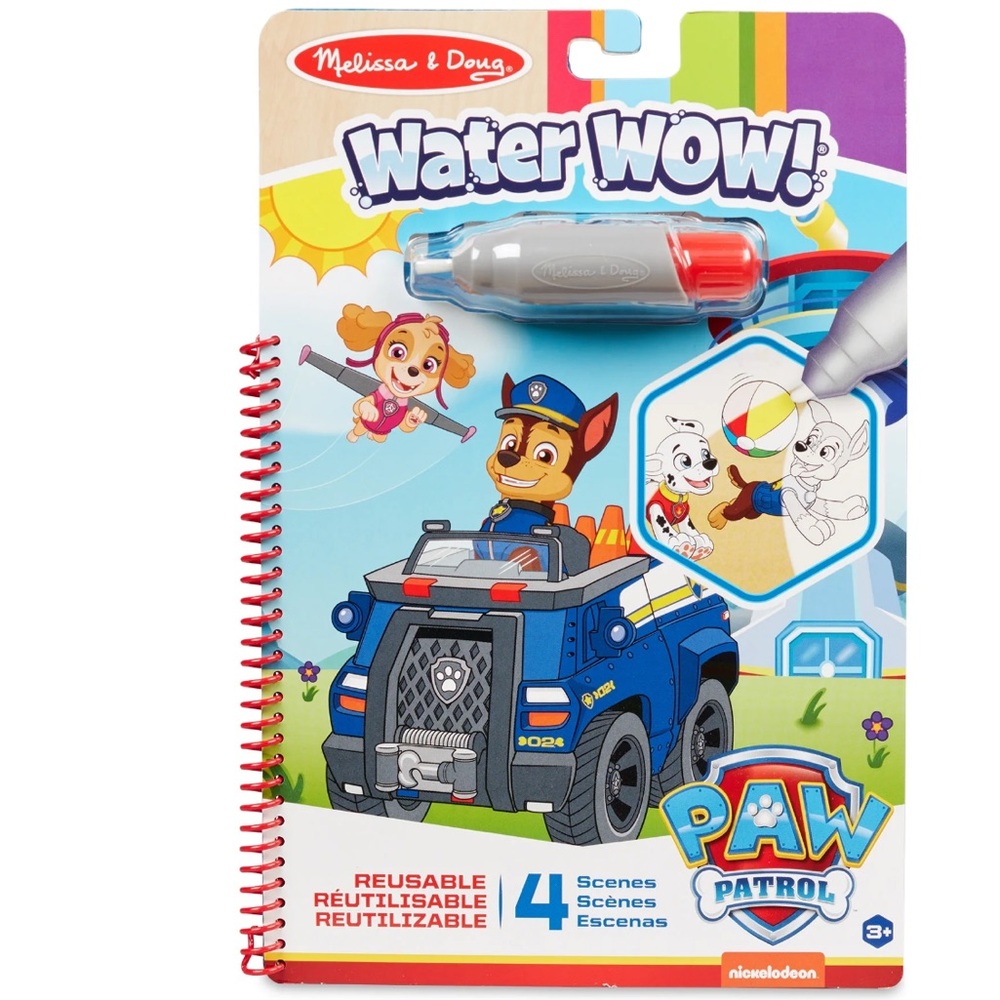 New Melissa & Doug PAW Patrol Water Wow! - Water Reveal Travel Activity Pad